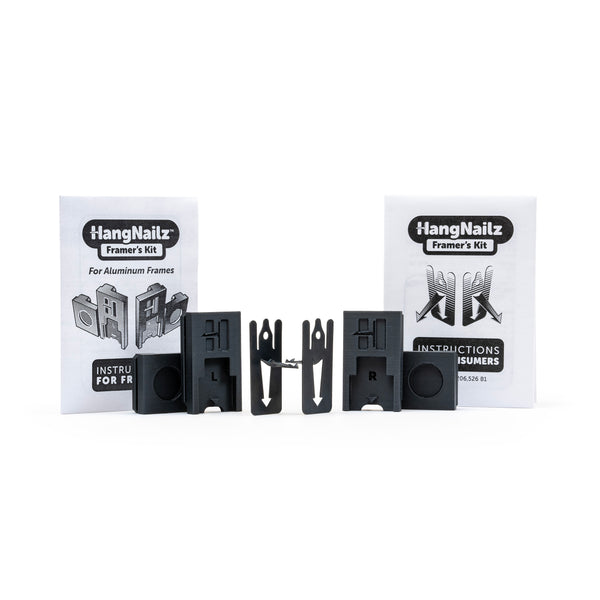 HangNailz™ Framer's Kit—Professional 2-Part Drywall Hanger & Sleeve Kit, Aluminum Frame Edition