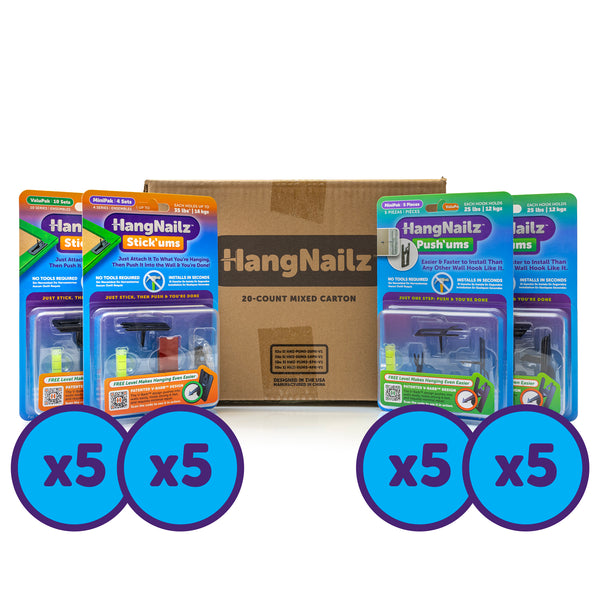 HangNailz™ Mix-and-Match 8-Carton Case