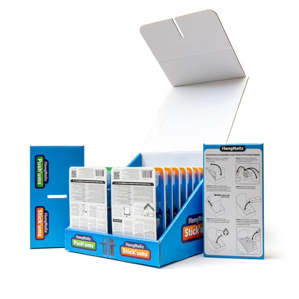 HangNailz™ Retail POP Starter Kit - 80-Count Carton