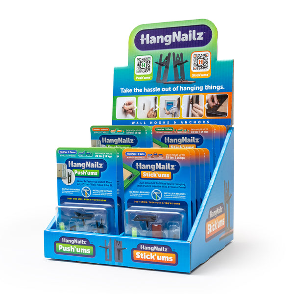 HangNailz™ Retail POP Starter Kit - 80-Count Carton