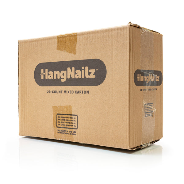 Push'ums y Stick'ums de HangNailz™: paquete mixto, caja