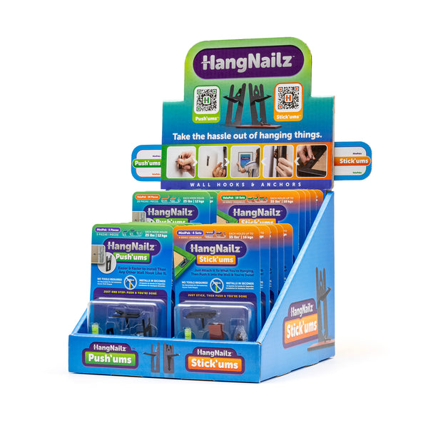 HangNailz™ Retail POP Starter Kit - 80-Count Carton