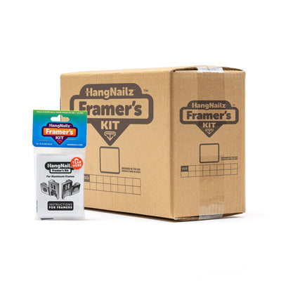 HangNailz™ Framer's Kit SoloPak, Aluminum Frame Edition— 50-Count Carton