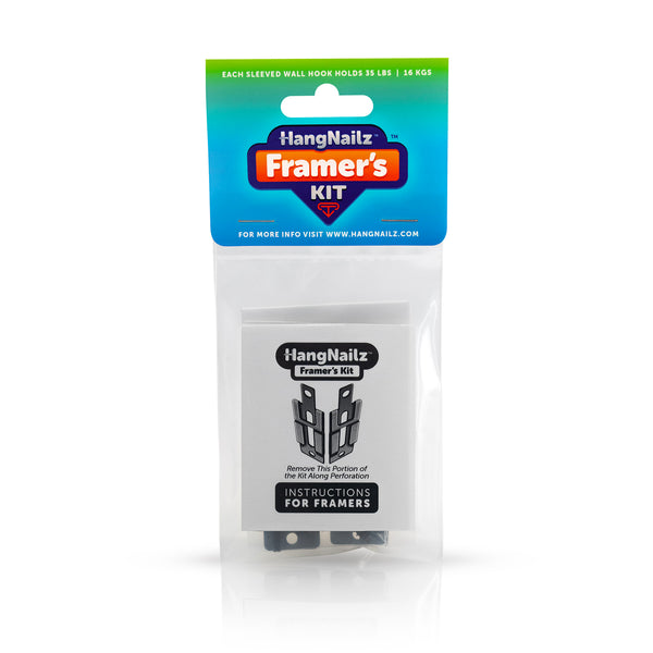 HangNailz™ Framer's Kit SoloPak, Wood & Composite Frame Edition— 50-Count Carton