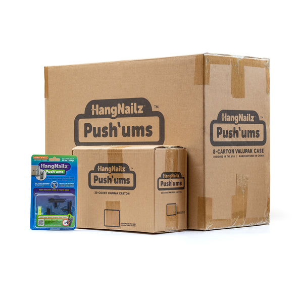 HangNailz™ Push'ums-Valu-Pak, 20-Count, 8-Carton Case