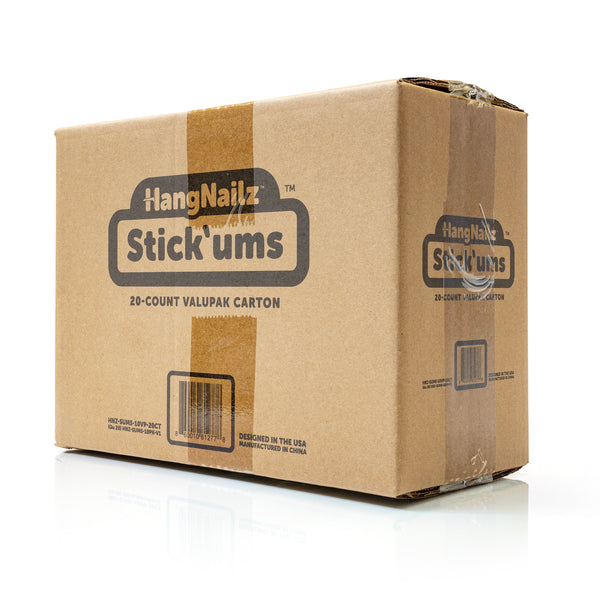 HangNailz™ Stick'ums ValuPak— 20-Count Carton